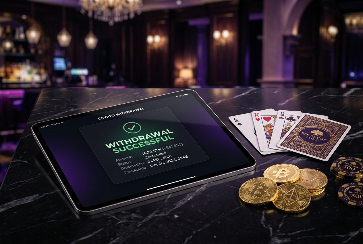 A visual representation of rapid digital payments for casino winnings